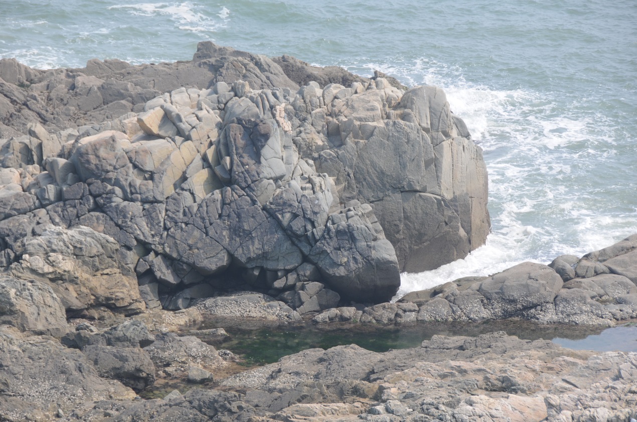 竹岔岛海边自然风光